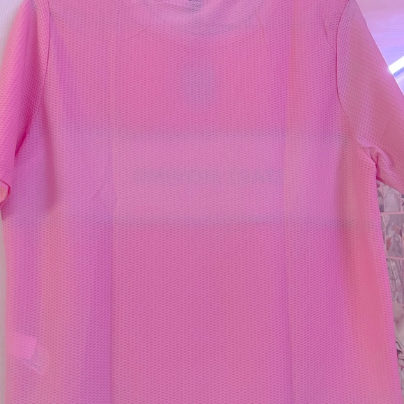 R&B sports mesh transparent top in pleasing light pink colour, size UK 14 - Picture 2 of 5